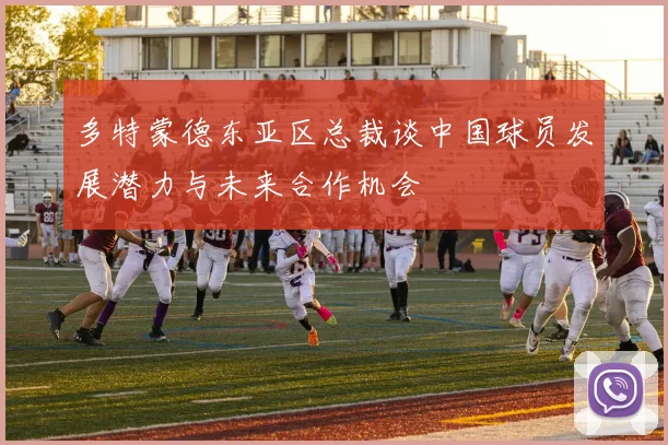 多特蒙德东亚区总裁谈中国球员发展潜力与未来合作机会